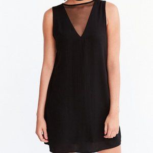 Silence and Noise Mesh Shift Dress Black Size M